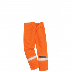 Spodnie trudnopalne, antyelektrostatyczne FR56, pomarańczowe